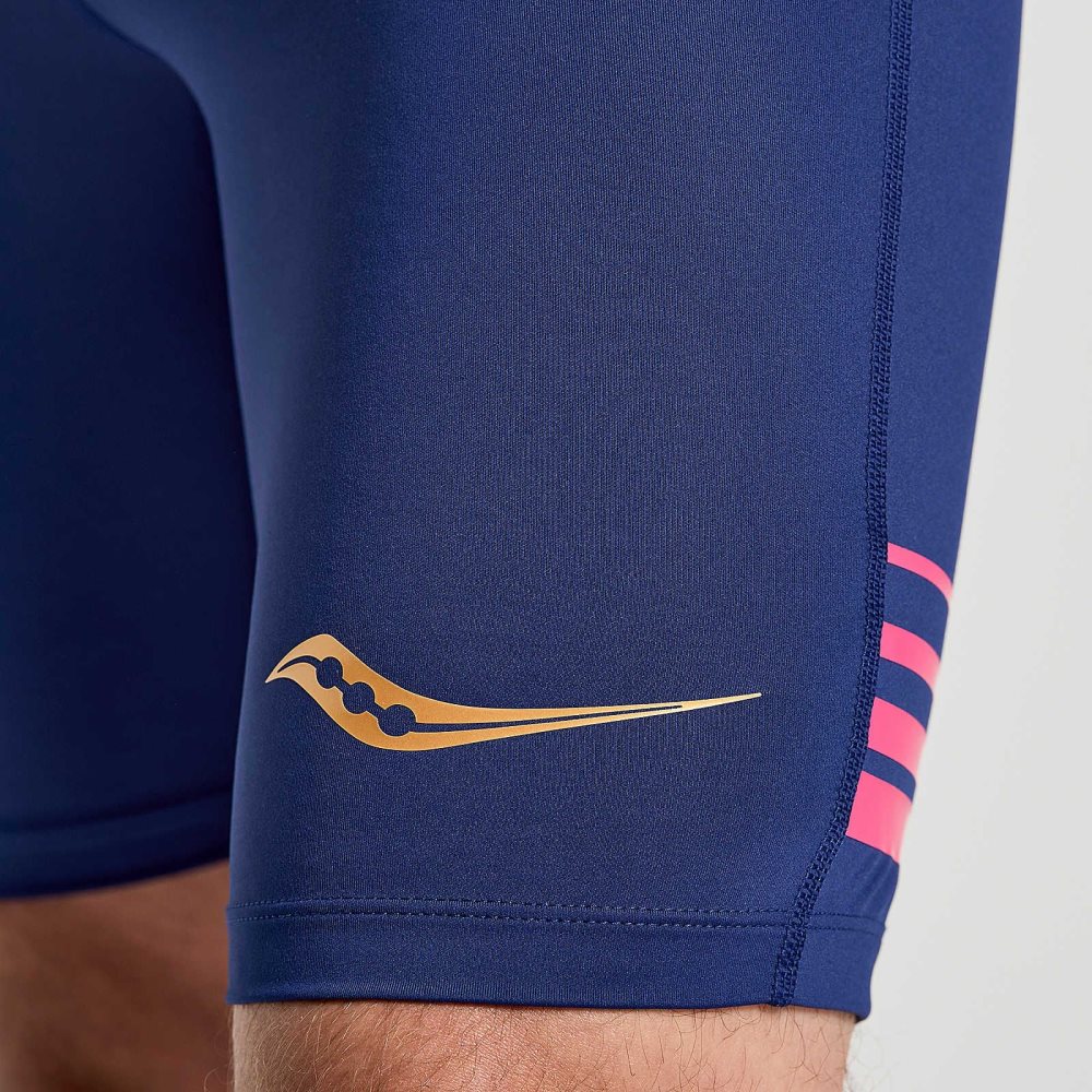 Saucony Elite Tight Short Sodalite | UNHYF-7495