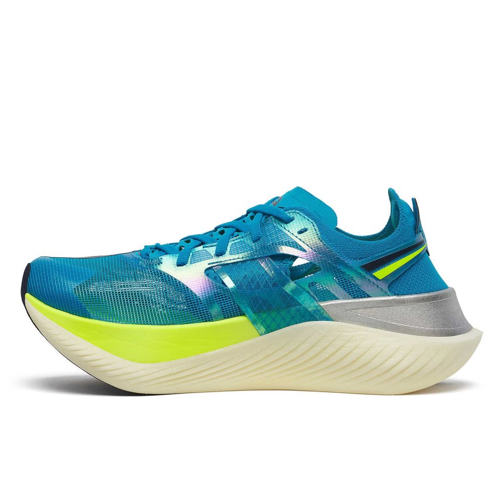 Saucony Endorphin Elite ViZiBlue Citron | ERUCL-6439