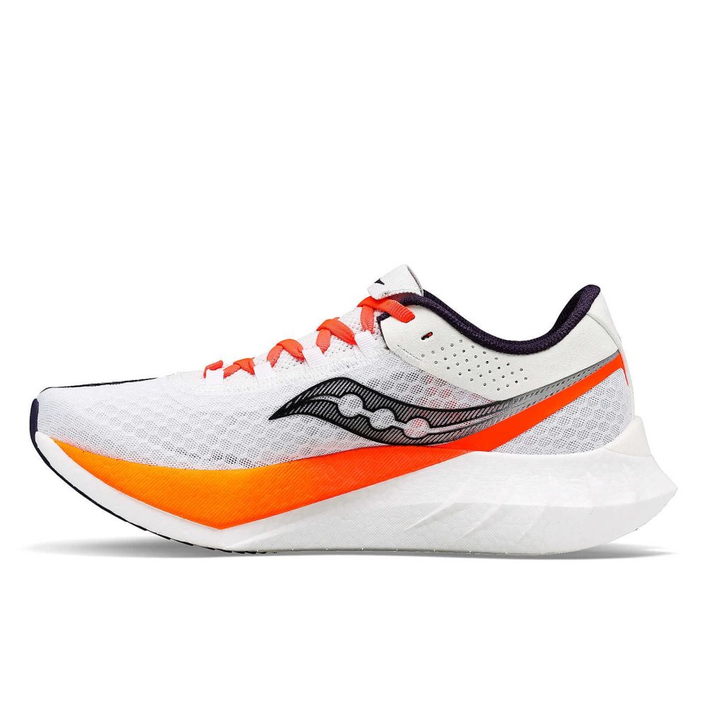 Saucony Endorphin Pro 4 White Black | FLAOY-3604