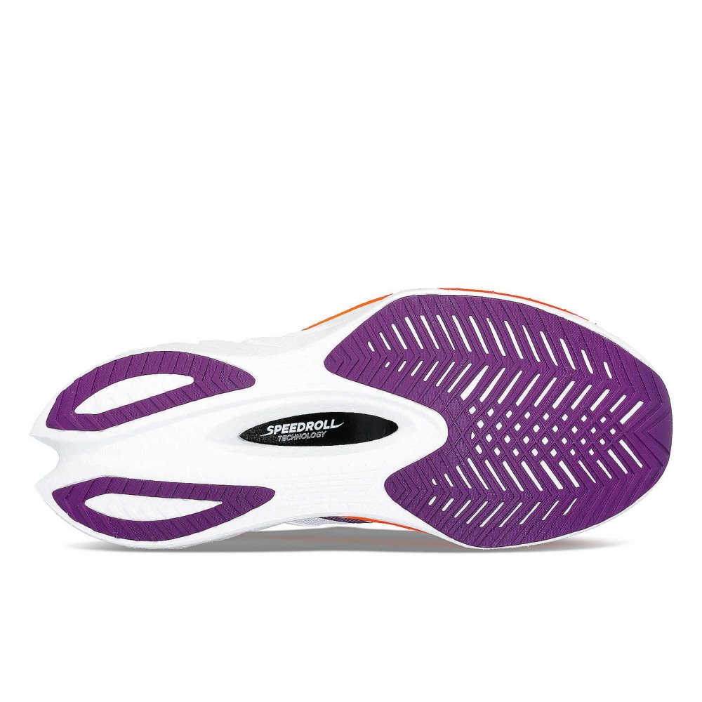 Saucony Endorphin Pro 4 White Purple | BXIHS-4187