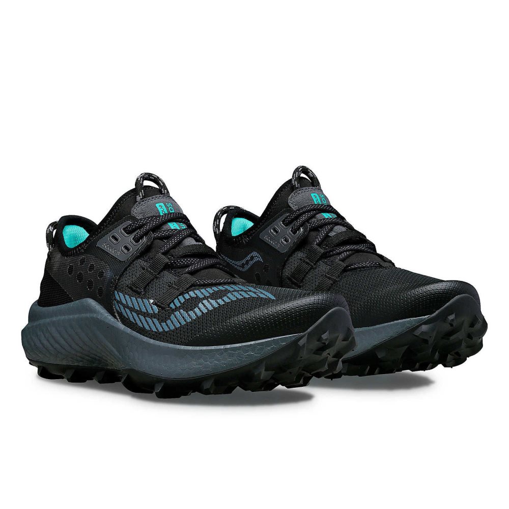 Saucony Endorphin Rift Black | IAUVK-7186