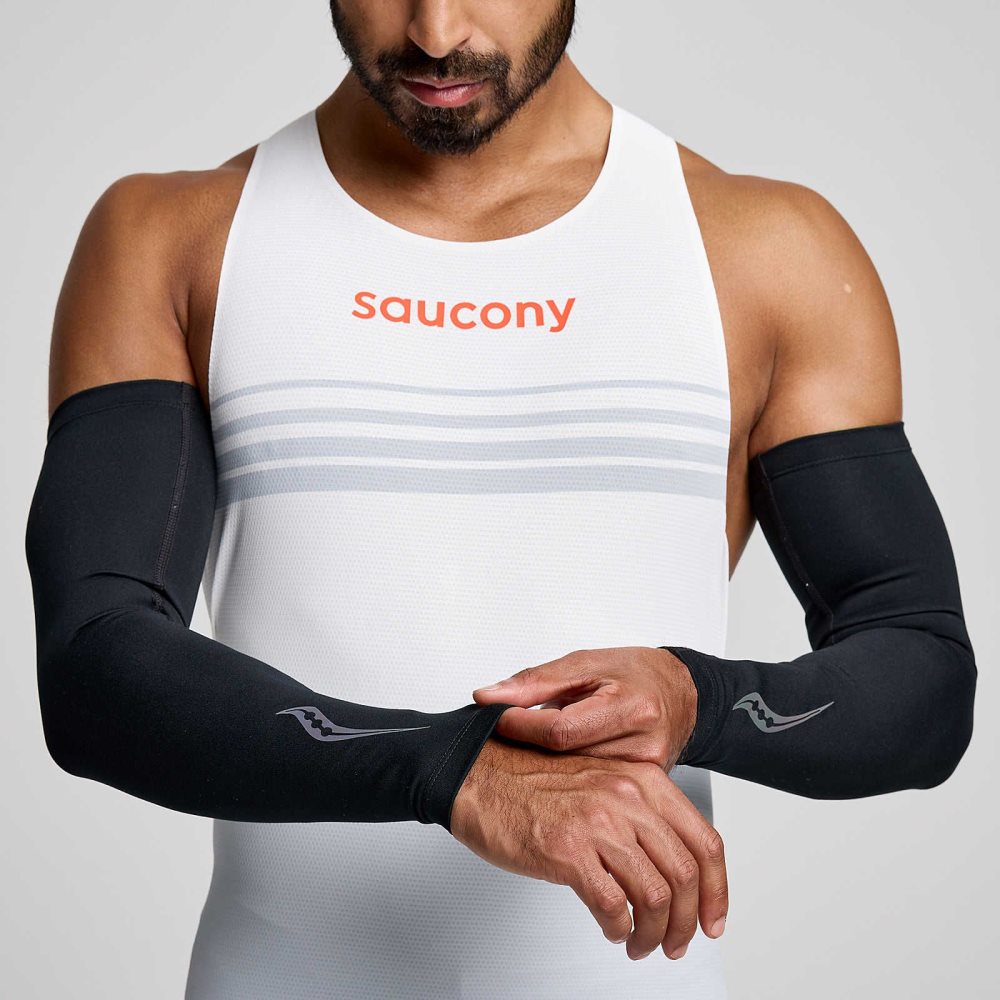 Saucony Fortify Arm Sleeves Black | FKBRW-9801