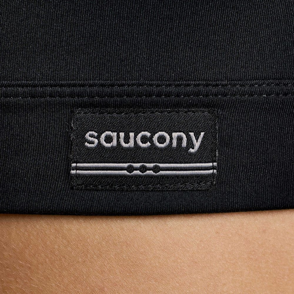 Saucony Fortify Bra Black | JQKBI-7280