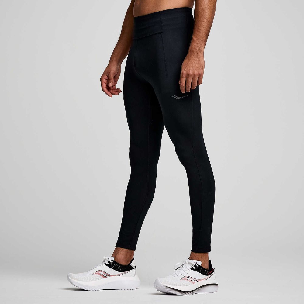 Saucony Fortify Tight Black | SQPRB-1407