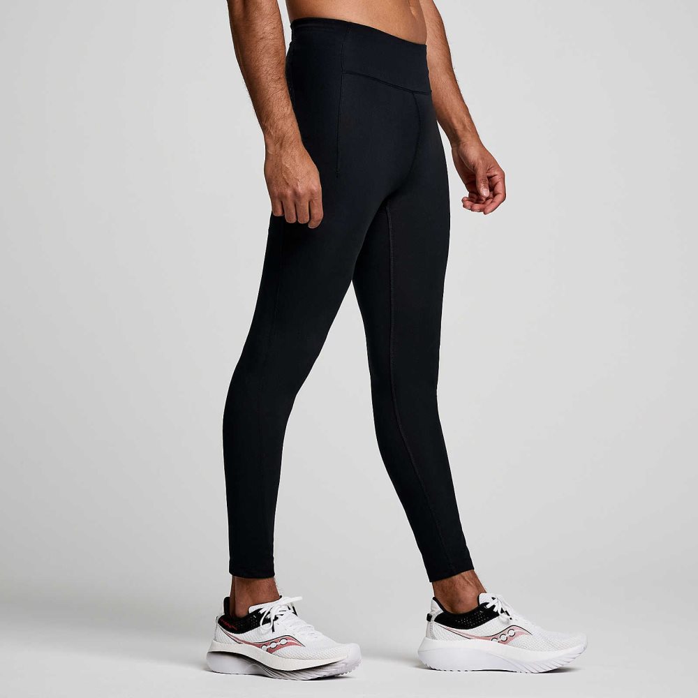 Saucony Fortify Tight Black | SQPRB-1407