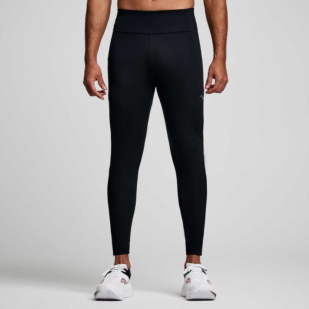 Saucony Fortify Tight Black | SQPRB-1407