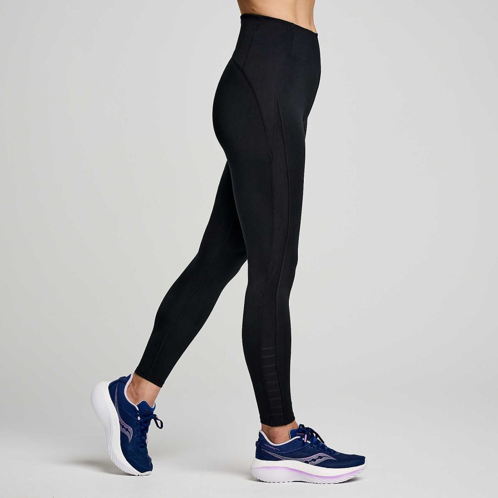 Saucony Fortify Viz Tight Black | BNCSO-3781