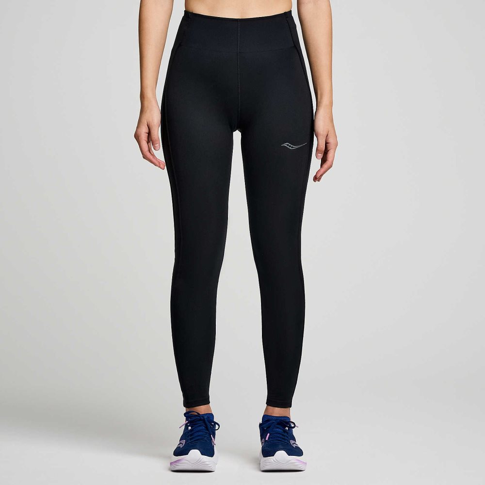 Saucony Fortify Viz Tight Black | BNCSO-3781