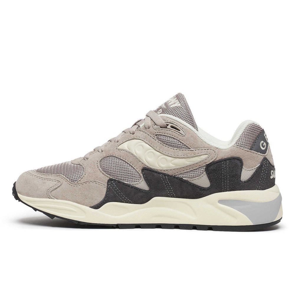 Saucony Grid Shadow 2 Essential Grey Cream | YFWCV-7436