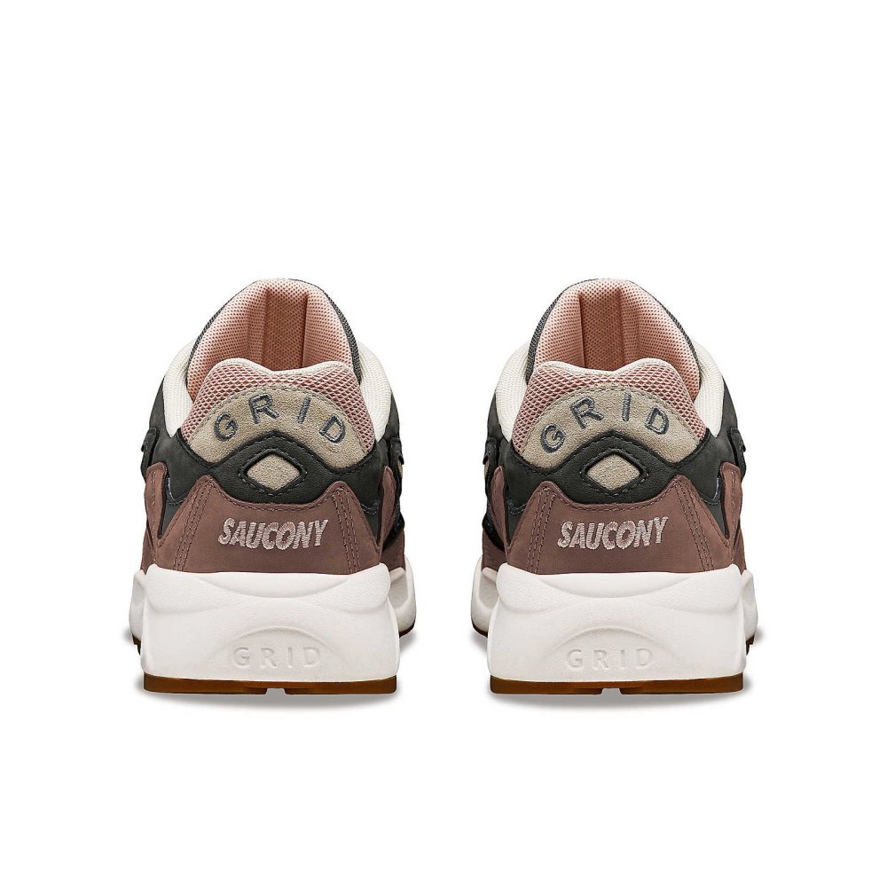 Saucony Grid Shadow 2 Secure Grey Brown | HJPXU-2091