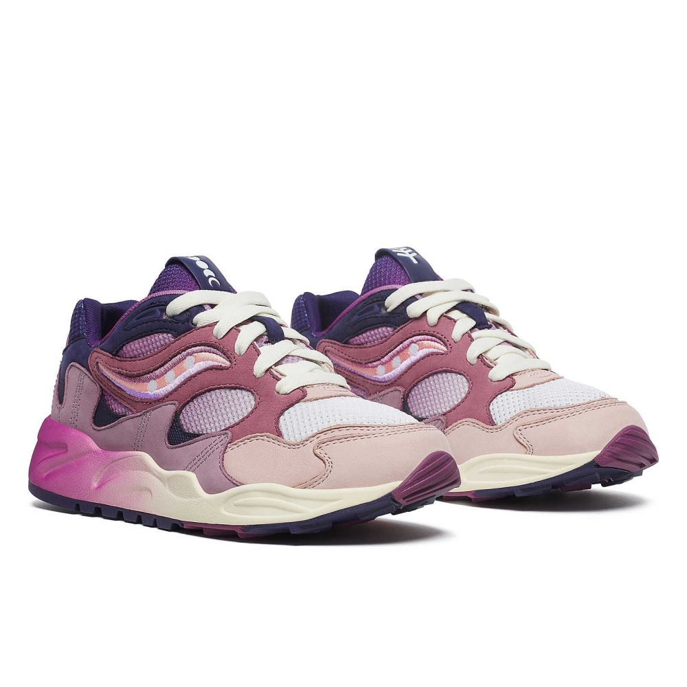 Saucony Grid Shadow 2 Summer Solstice Purple Blue | HEVUW-2705