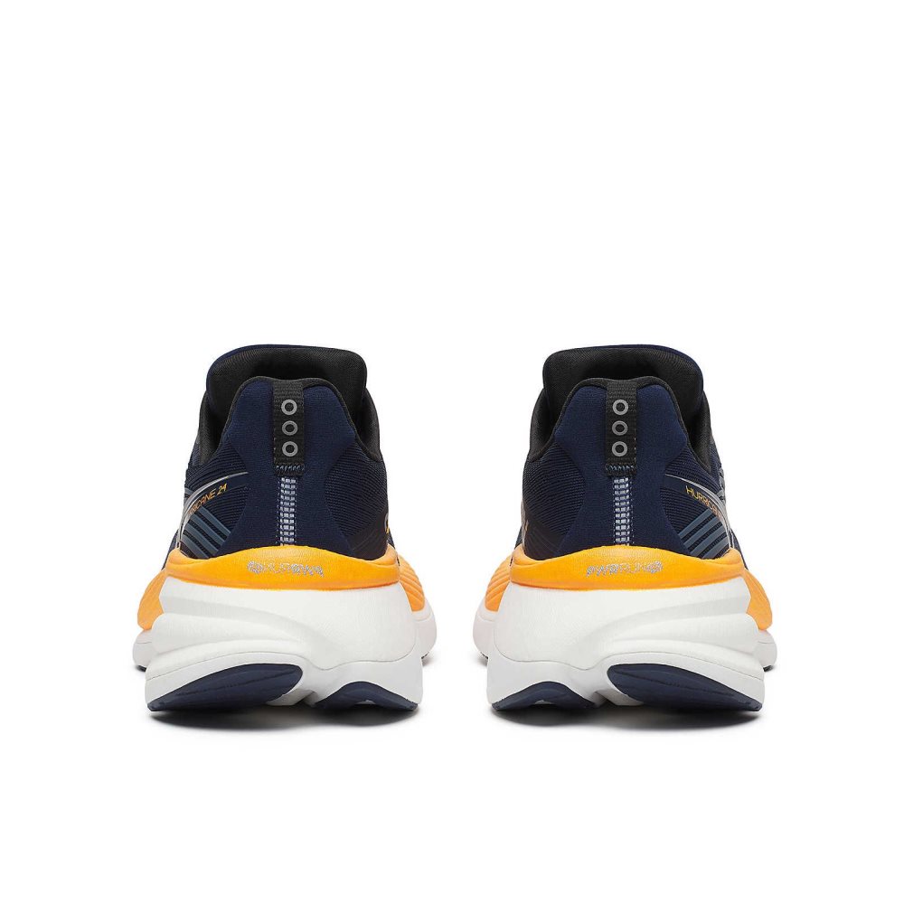 Saucony Hurricane 24 Wide Navy | WAFXU-6907