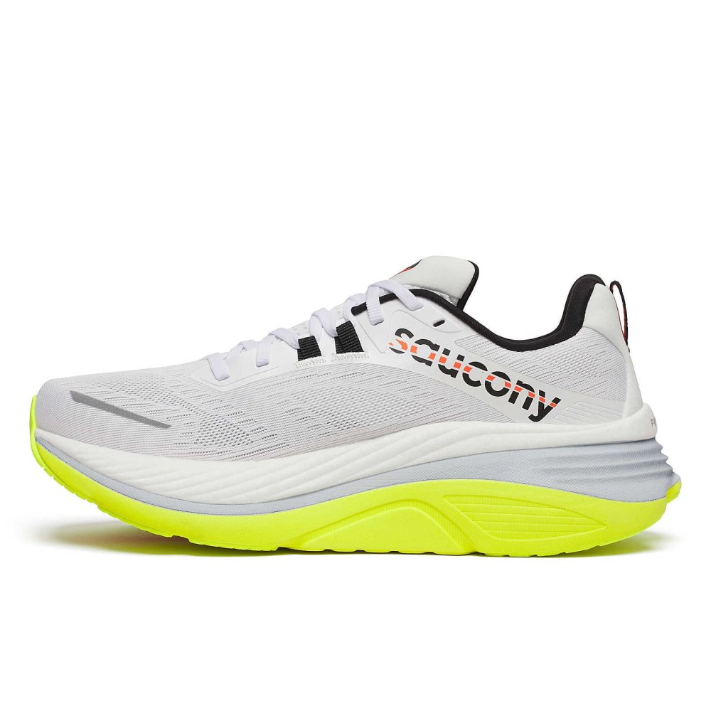 Saucony Hurricane 24 Wide White Black | QVCIW-8623