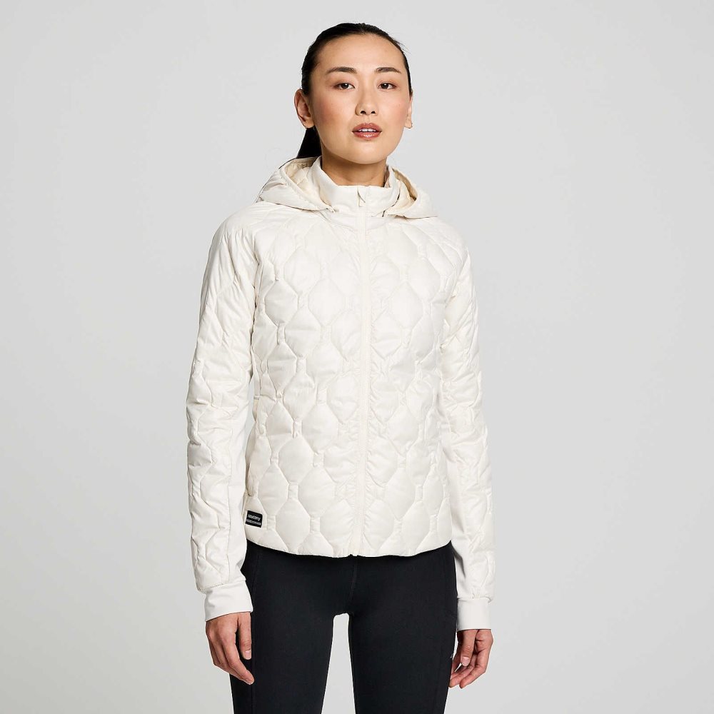 Saucony Hurricane Insulated Jacket Beige | CLQIH-5692