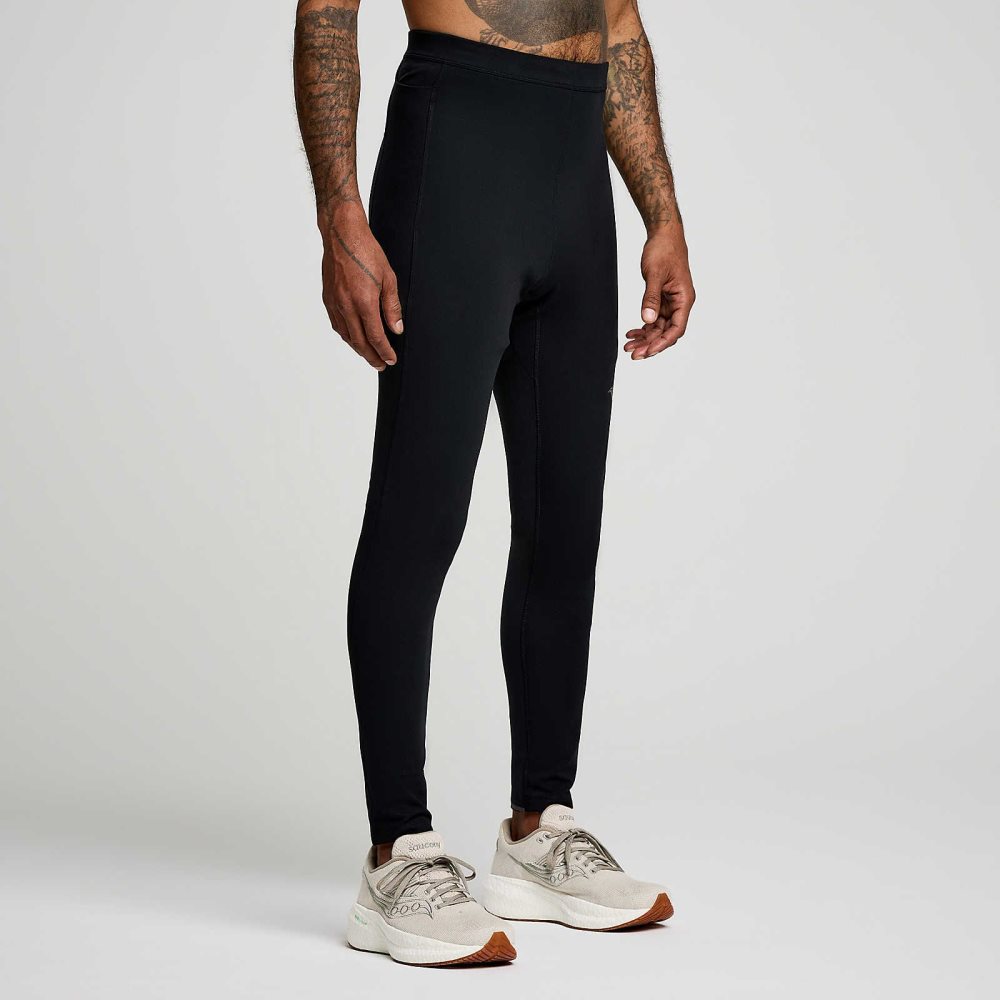 Saucony Hurricane Tight Black | PCNLH-4826