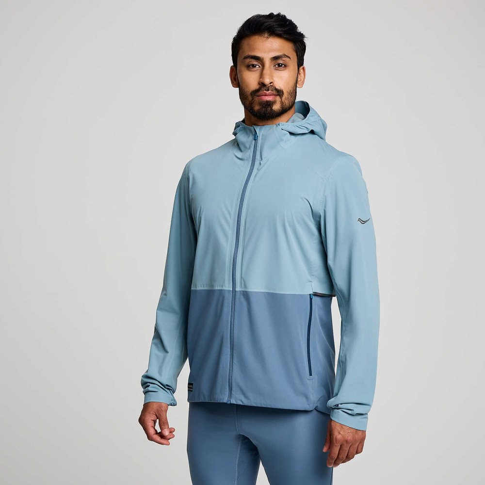 Saucony Hurricane Waterproof Jacket Smog | WOKAR-7096