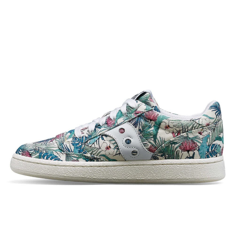 Saucony Jazz Court Floral White | KPMGD-8392