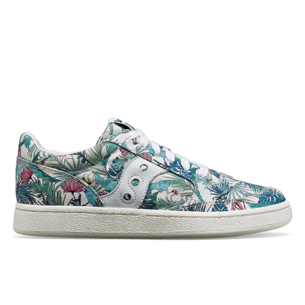 Saucony Jazz Court Floral White | KPMGD-8392