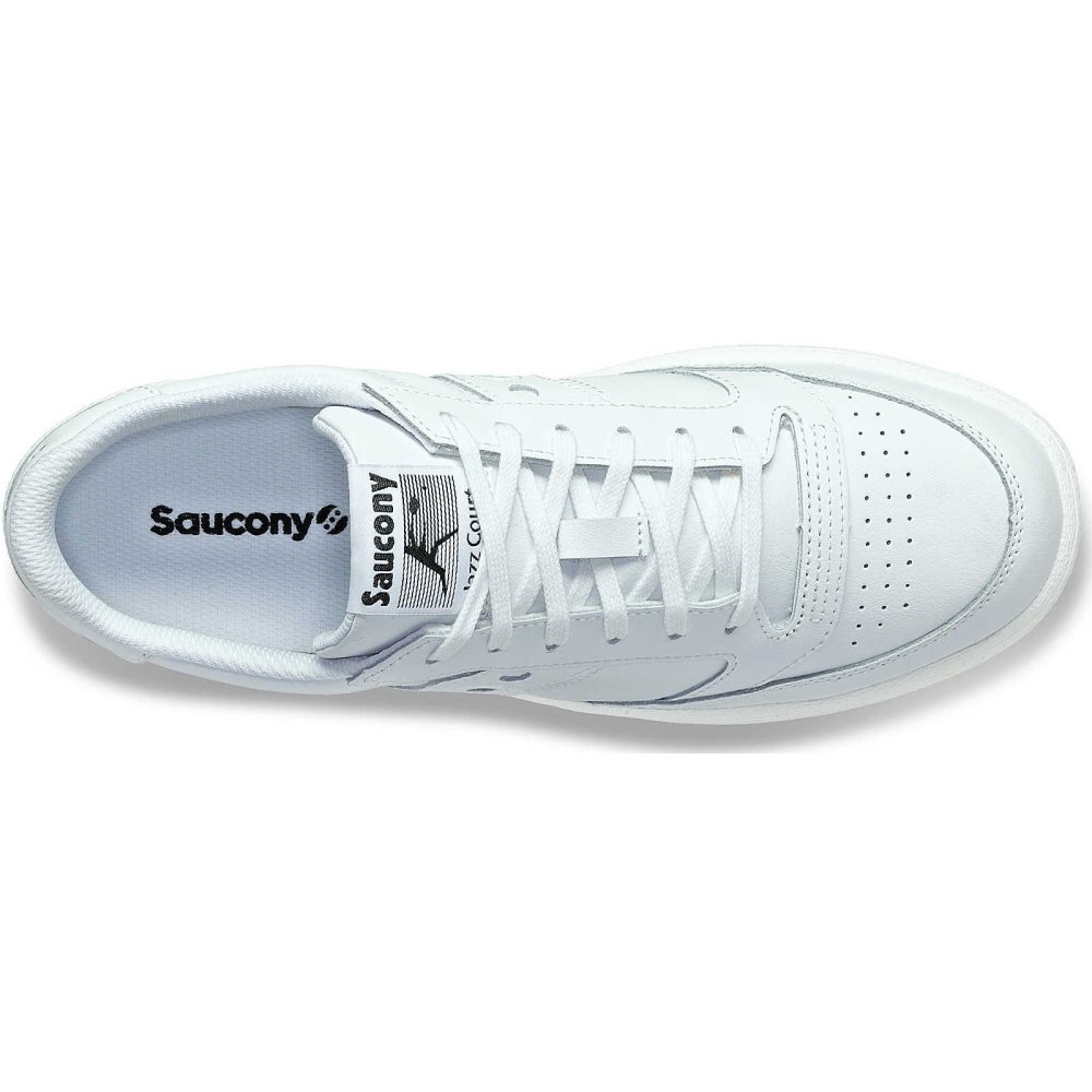 Saucony Jazz Court PU White | EISZQ-2567