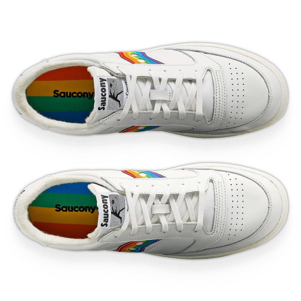 Saucony Jazz Court Pride White Multicolor | EOPWB-1250