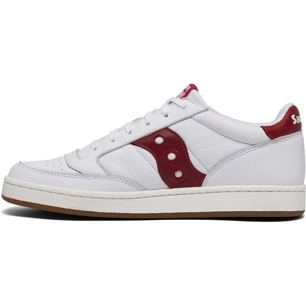 Saucony Jazz Court White Red | JBRAF-6103