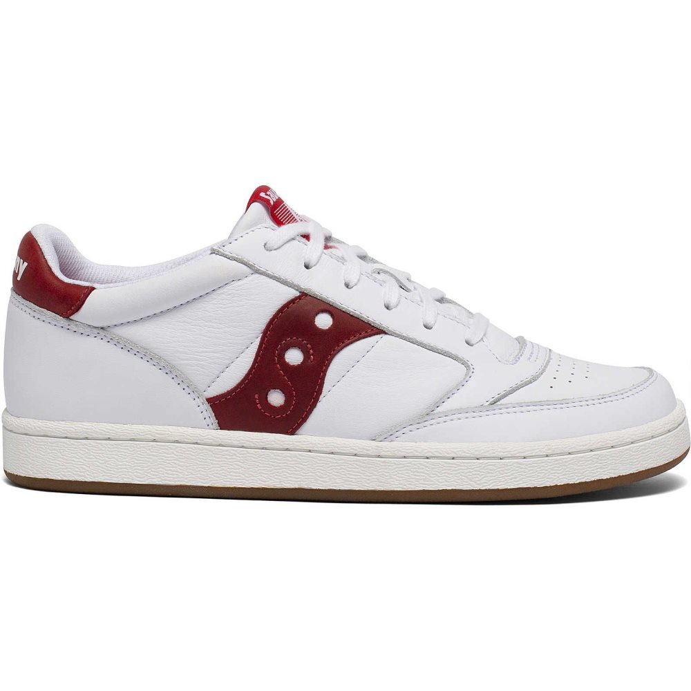 Saucony Jazz Court White Red | JBRAF-6103