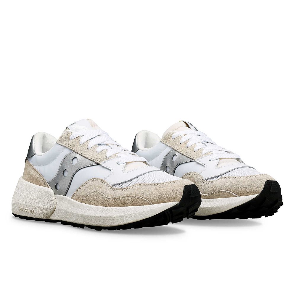 Saucony Jazz NXT White Silver | ZKLYN-9258