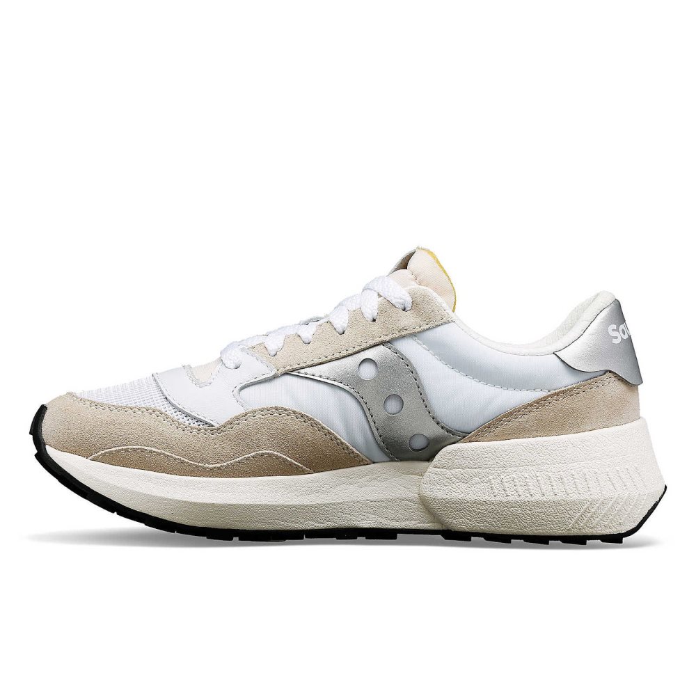 Saucony Jazz NXT White Silver | ZKLYN-9258