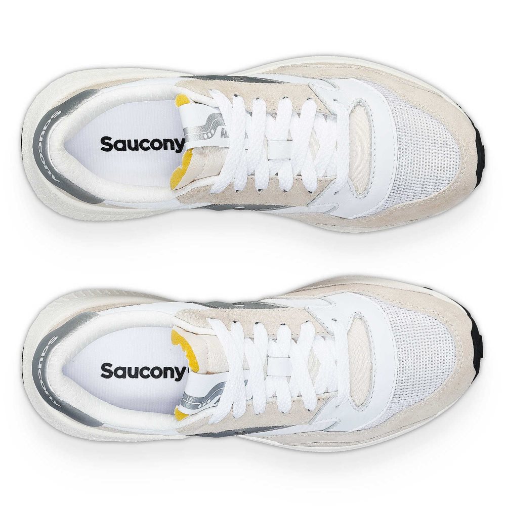 Saucony Jazz NXT White Silver | ZKLYN-9258