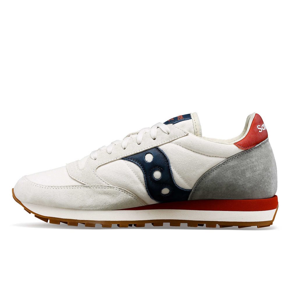 Saucony Jazz Original Stonewash White Navy | GPOJN-5986