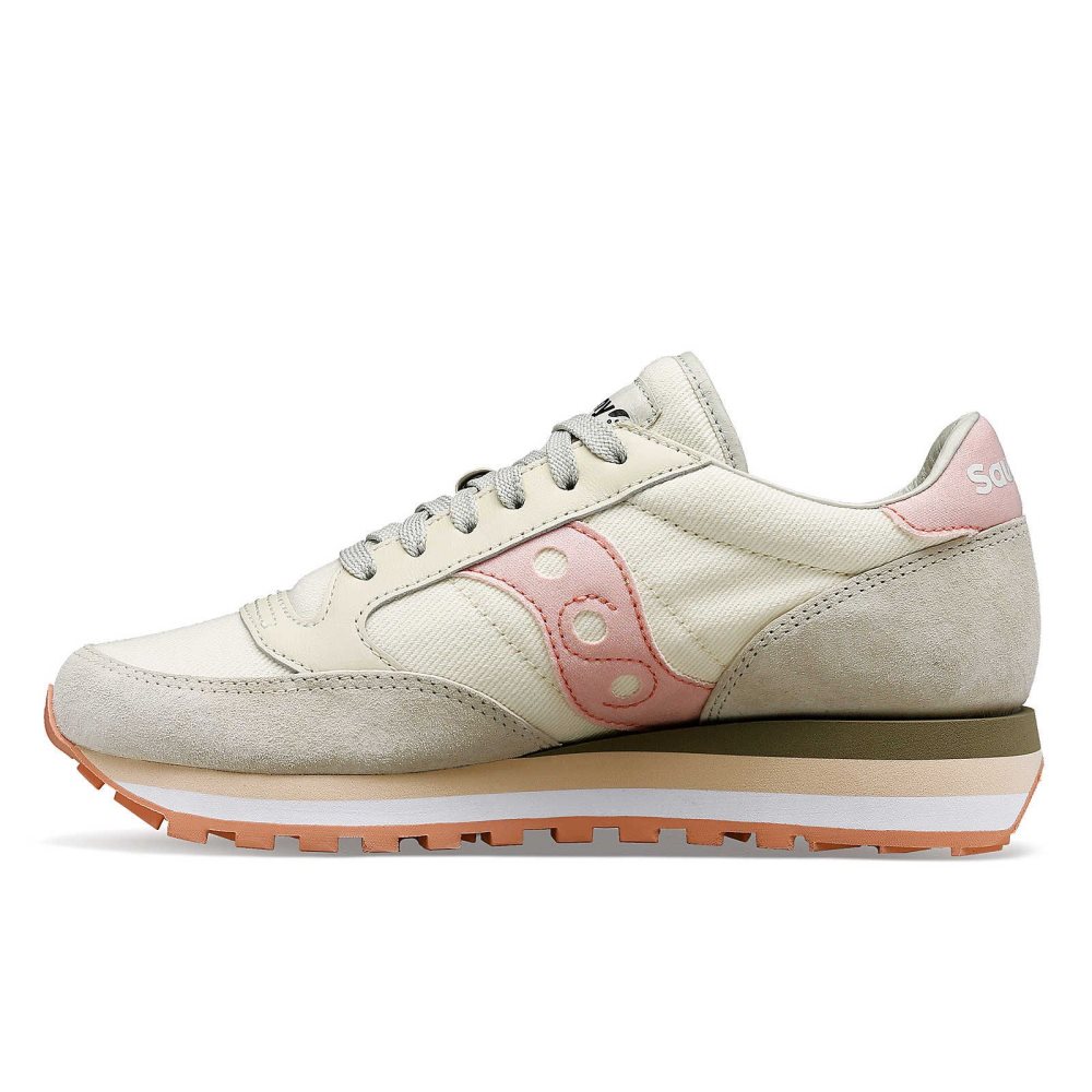 Saucony Jazz Triple Glitter Beige | CUYJQ-6478