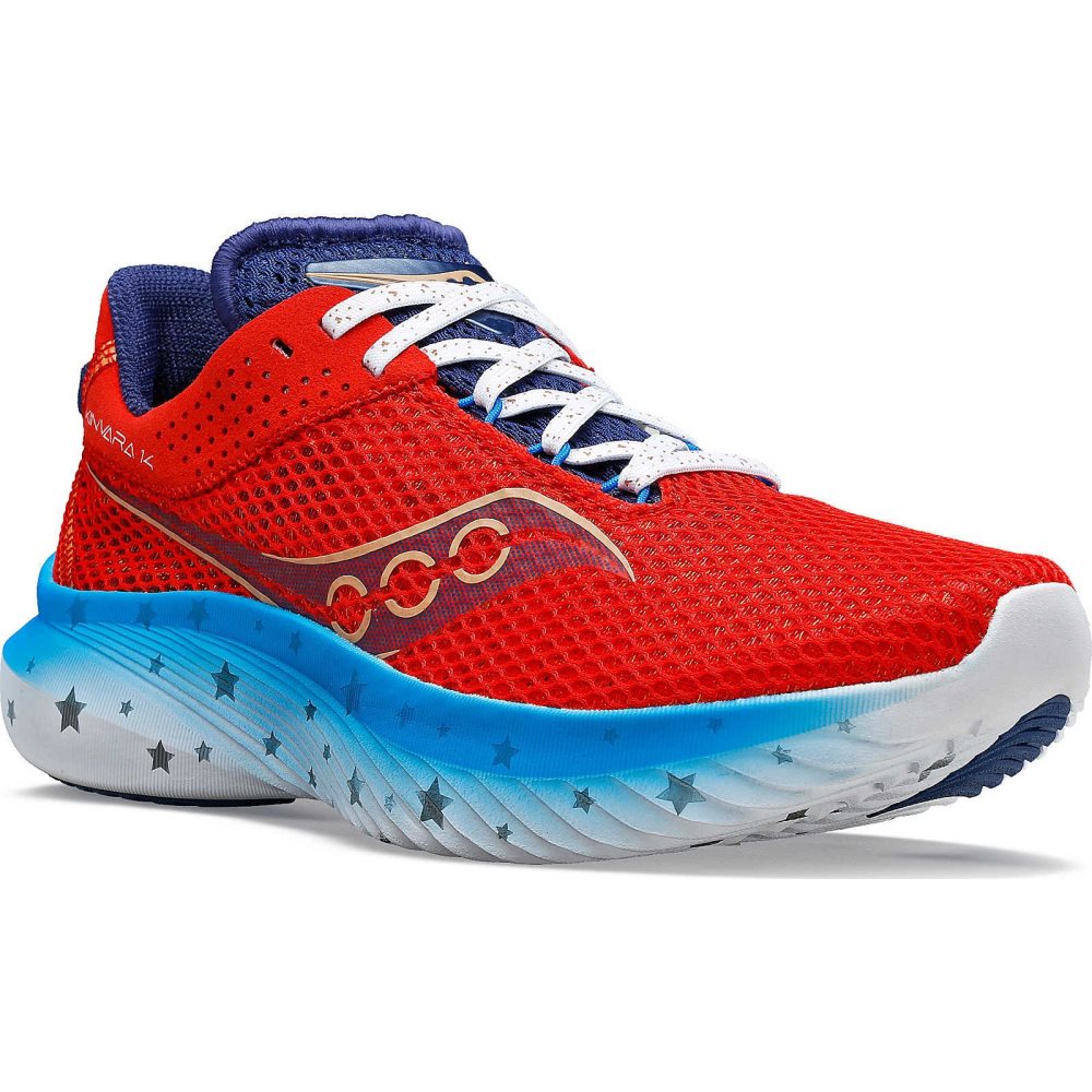 Saucony Kinvara 14 Liberty Red White Blue | IMUFJ-4832