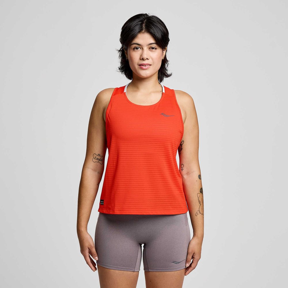 Saucony Kinvara Tank Infrared | ZJIKU-0246