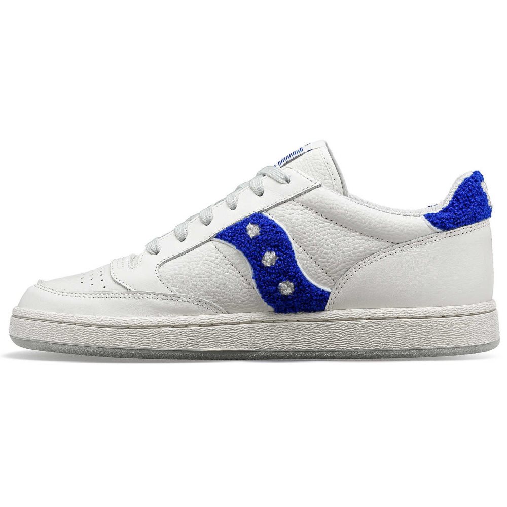 Saucony Maybe Tomorrow Jazz Court Varsity White Blue | NROXJ-7451