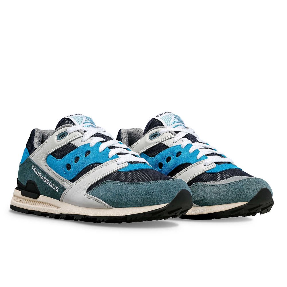 Saucony OG Courageous Grey Royal | DQONT-2950