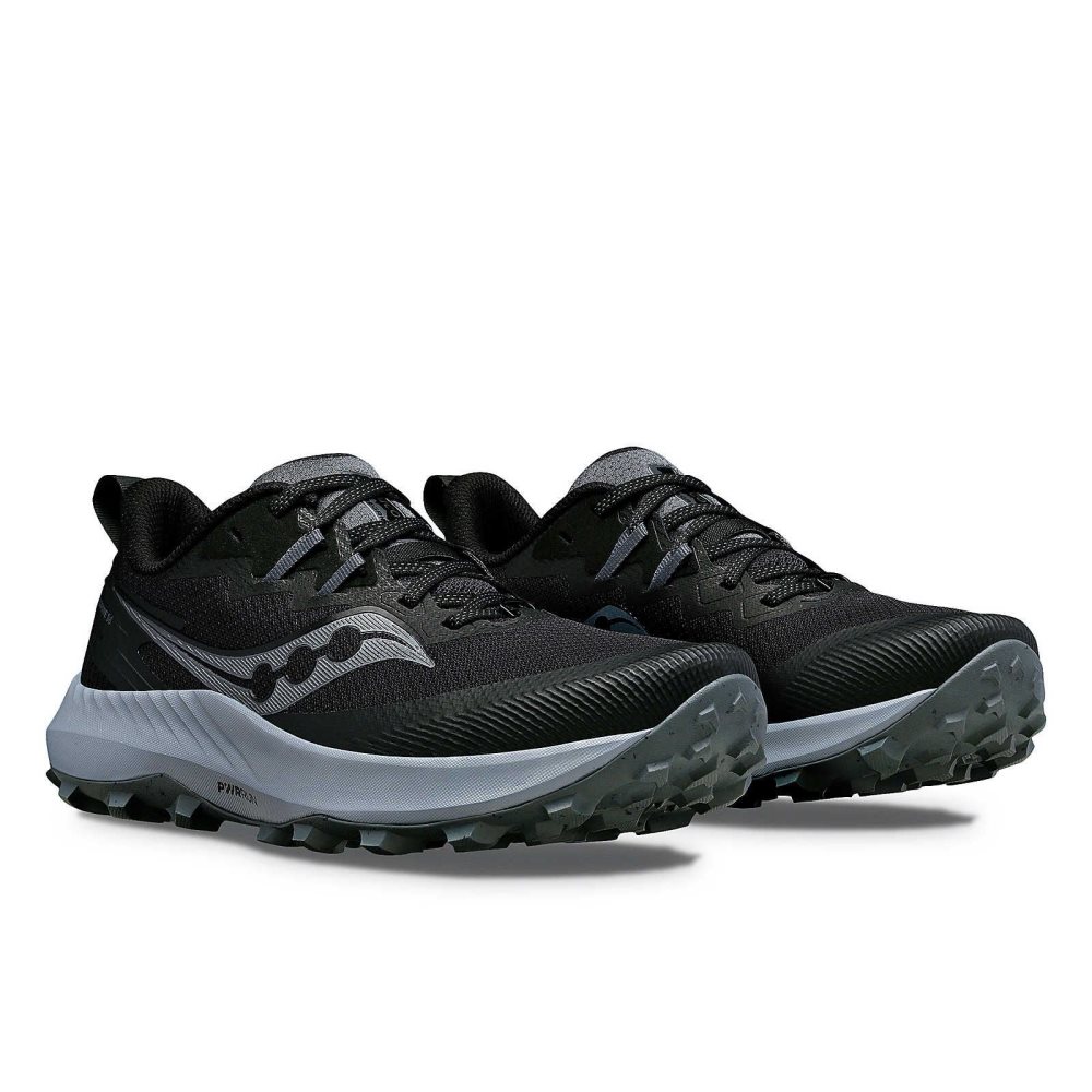 Saucony Peregrine 14 Black Dark Grey | BGNDJ-2407