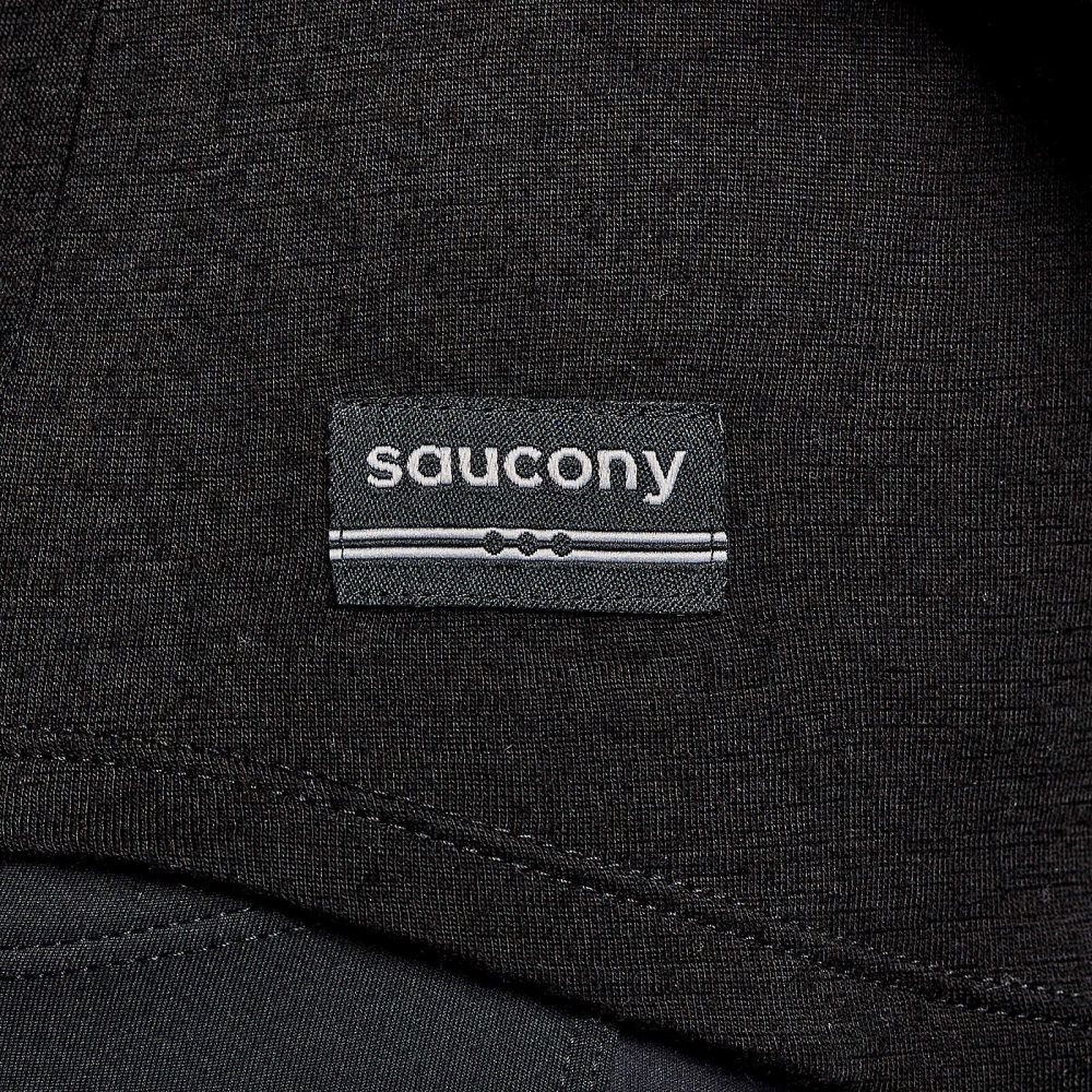 Saucony Peregrine Merino Long Sleeve Black | JYQMV-8932