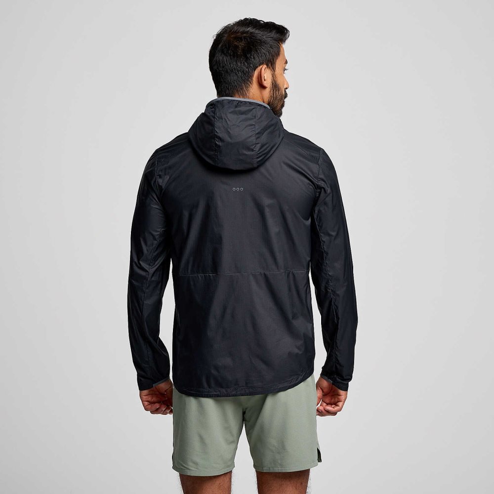 Saucony Peregrine Packaway Jacket Black | KZQWN-6087