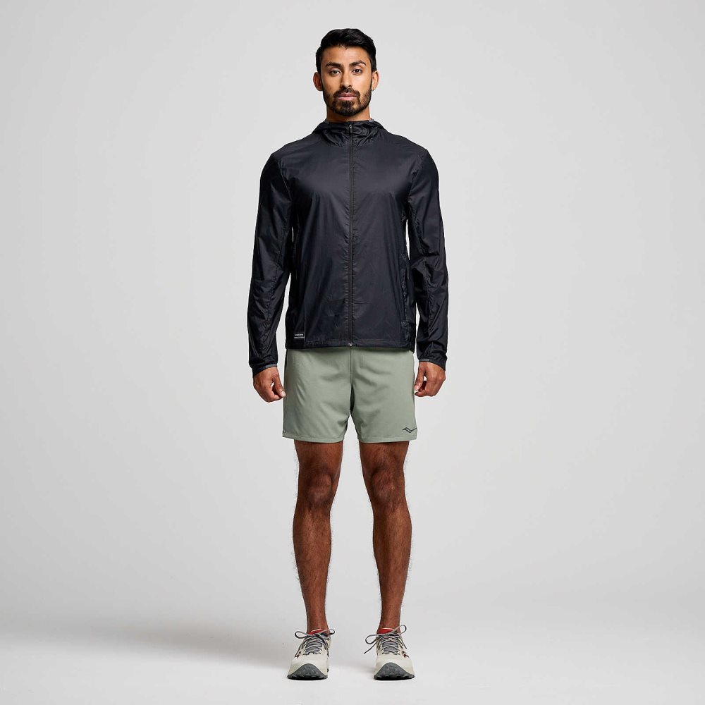 Saucony Peregrine Packaway Jacket Black | KZQWN-6087