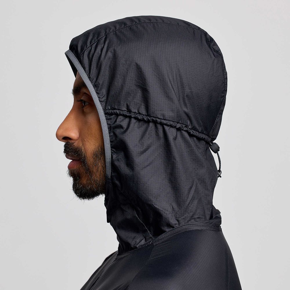 Saucony Peregrine Packaway Jacket Black | KZQWN-6087