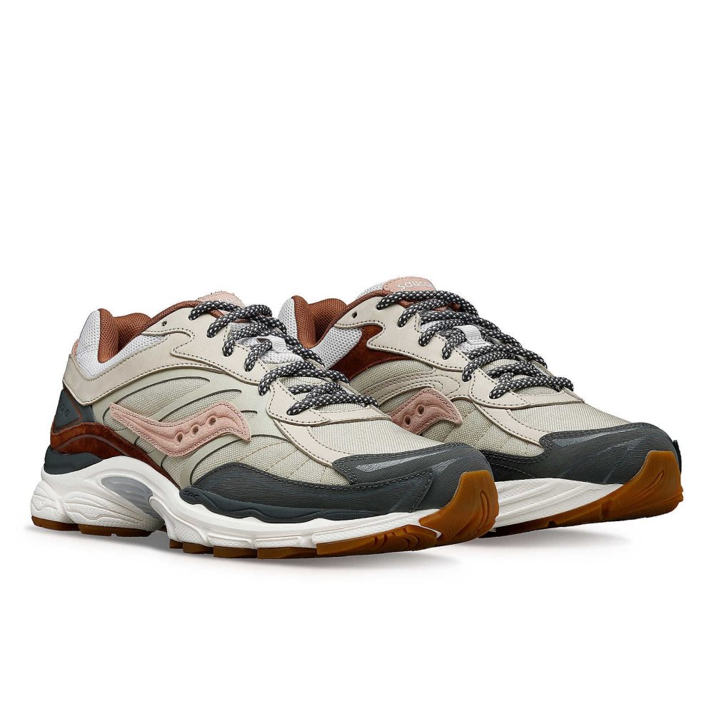 Saucony ProGrid Omni 9 Secure Brown Grey Brown | XUNQV-1853