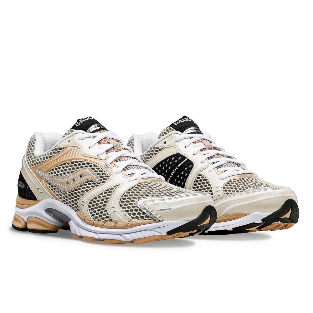 Saucony ProGrid Triumph 4 Cream Brown | WXRDZ-6283