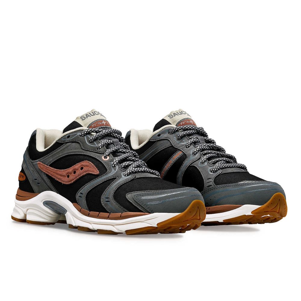 Saucony ProGrid Triumph 4 Secure Grey Brown | WYDBT-5097