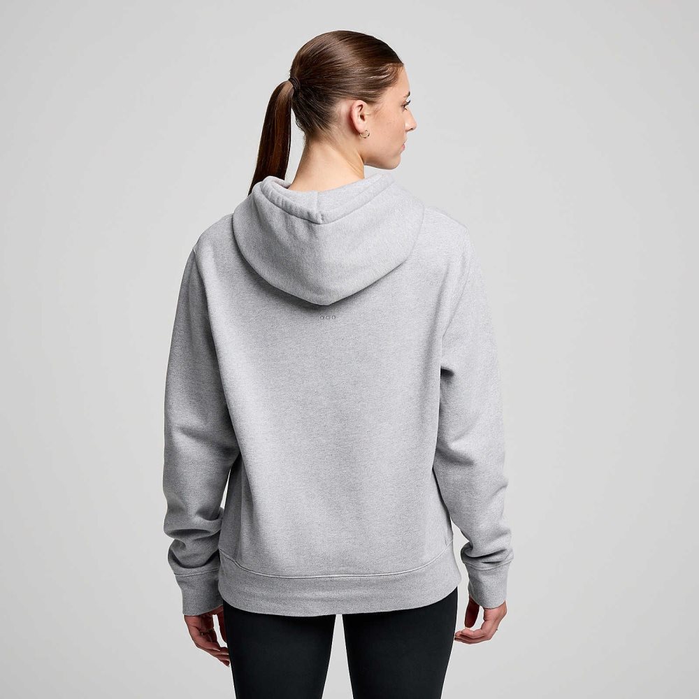 Saucony Recovery Hoody Light Grey | IAKNC-9470