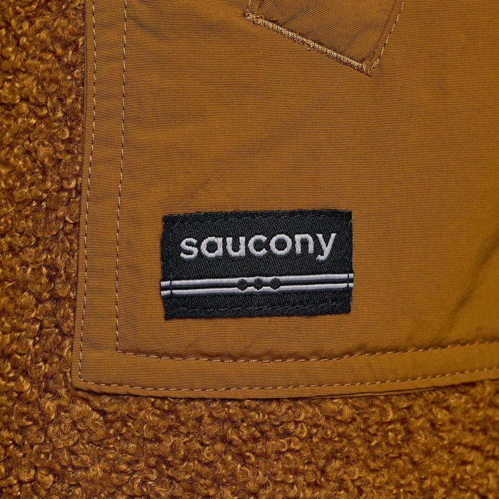 Saucony Recovery Sherpa Pullover Brown | BZIYU-1574