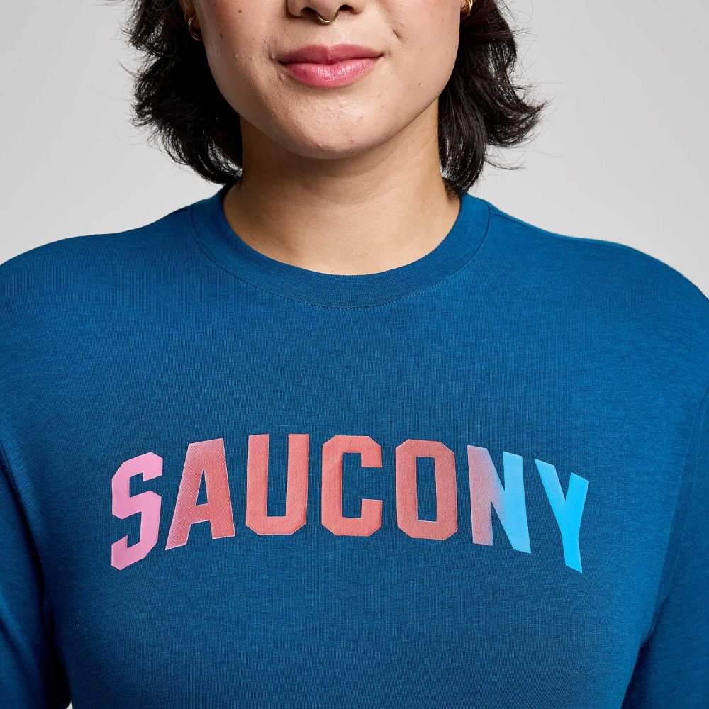 Saucony Recovery Short Sleeve Soothe Graphic | HNWZU-1376