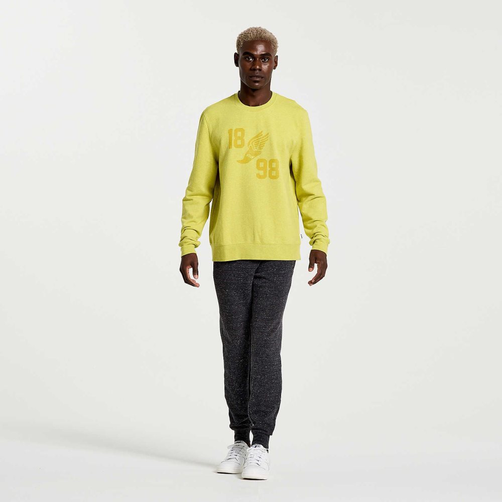 Saucony Rested Crewneck Arroyo Heather Graphic | DGWSM-0824