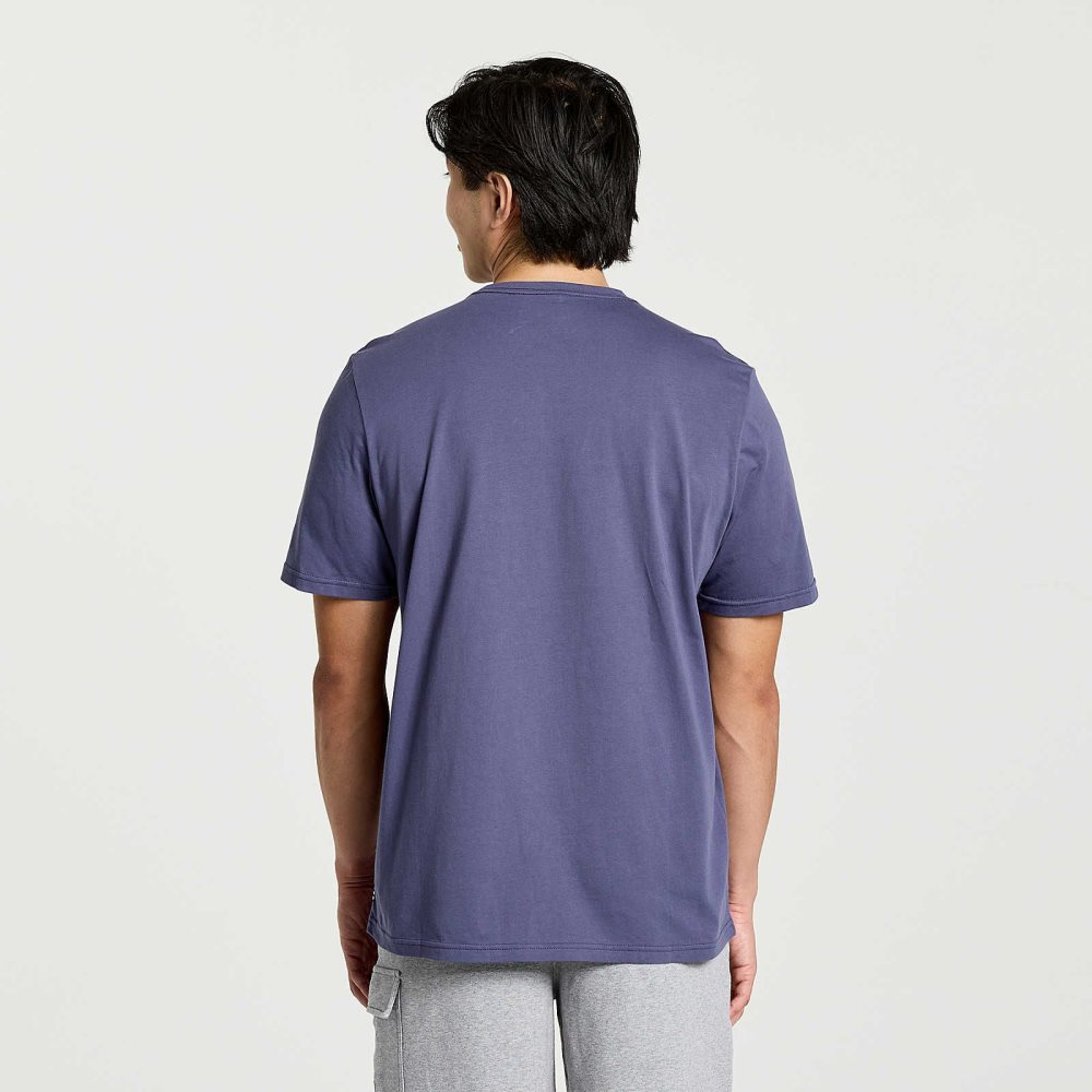 Saucony Rested T-Shirt Horizon Heather Graphic | ILZVX-7423