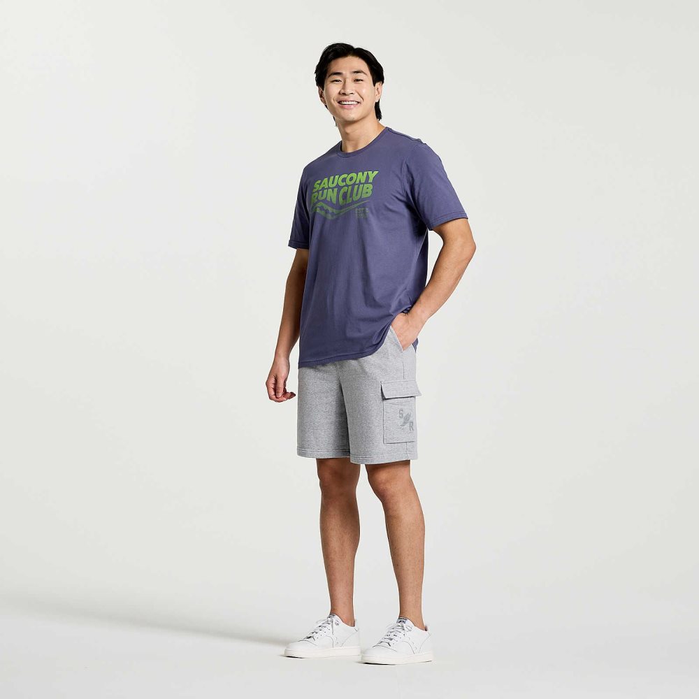 Saucony Rested T-Shirt Horizon Heather Graphic | ILZVX-7423