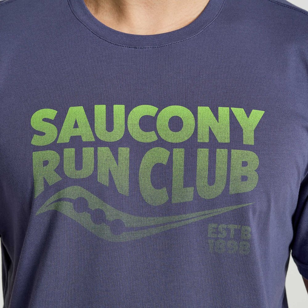 Saucony Rested T-Shirt Horizon Heather Graphic | ILZVX-7423